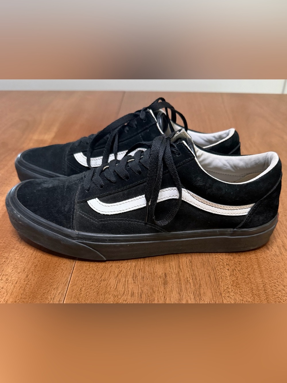 VANS - Old SKool Suede HEIQ Eco Dry DuPont Shoes | Black/White | Men’s Size 10